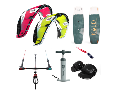 Materialpaket: Kiteset Einsteiger/Allround1 Eleveight RS V9/ KOLD shapes