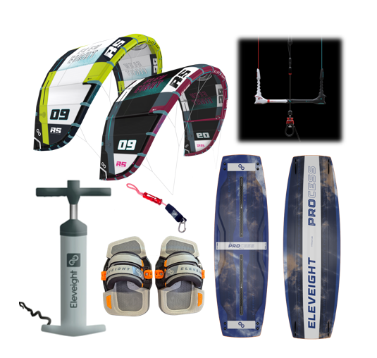Equipment package: Kiteset Eleveight RS V9 Beginner/Allround 2